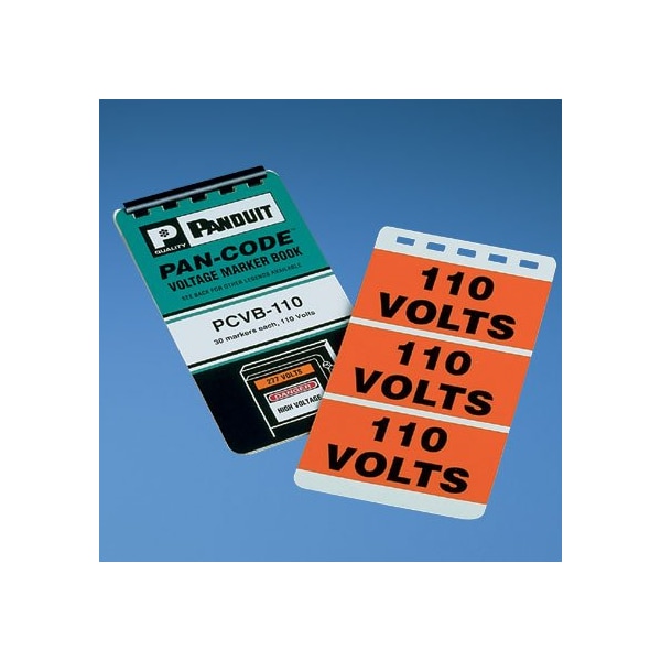Voltage Marker Book, Vinyl, '110 VOLTS',